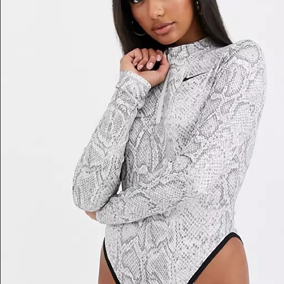Nike | Tops | Nwt Nike Snake Print Python Bodysuit | Poshmark